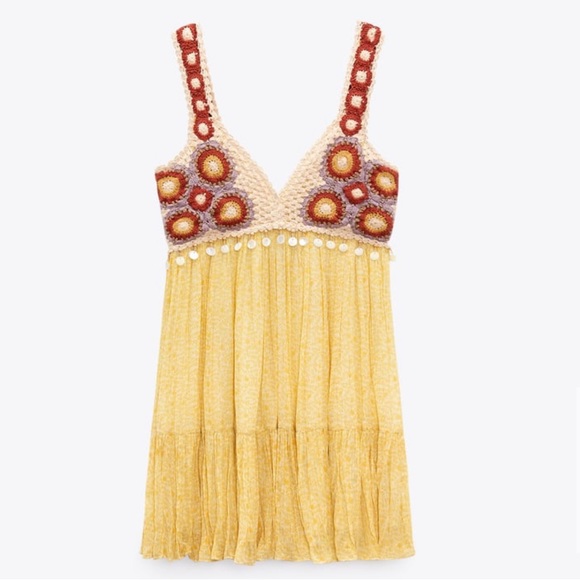 Zara Dresses Zara Crochet Dress Nwt Poshmark